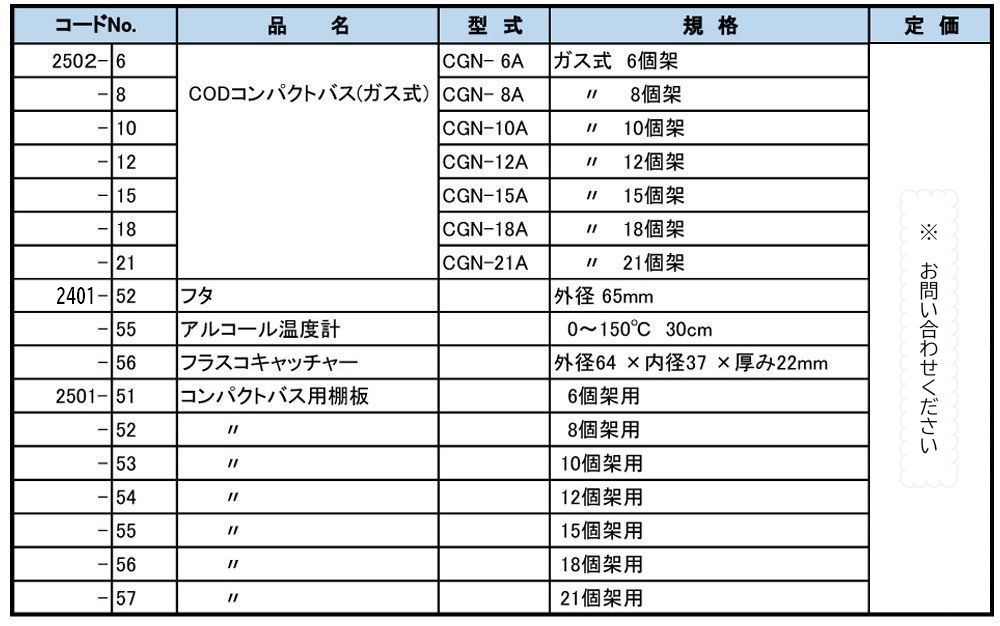 CGN-12A 工場排水試験法　ＣＯＤコンパクトバス(ガス式)