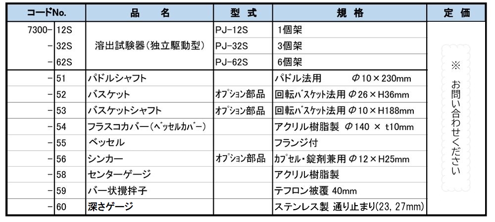 PJ-62S_1 溶出試験器（独立駆動型）